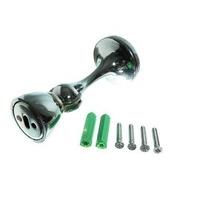 Magnetic Door Holder Stay Stop Wedge Catch Chrome with Screws 1 Set