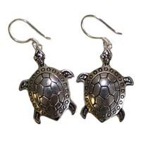 maine trading silver earrings turtles