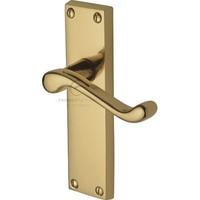 Malvern Lever Latch Victorian (Set of 2) Finish: Satin Nickel