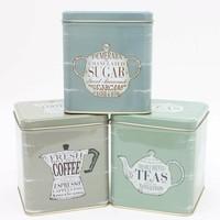 Martin Wiscombe The Specialist Tea Coffee and Sugar Storage Tins