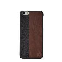 Maroo - Snap-On Synthetic Leather Cover Case for iPhone 6/6s Plus- Brown