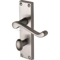 Malvern Bathroom Door Handle (Set of 2) Finish: Polished Chrome