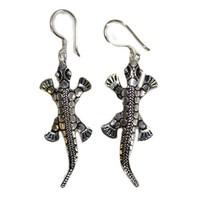 Maine Trading Silver Earrings - Lizards