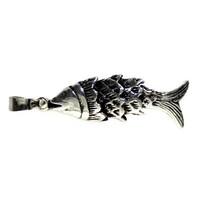 maine trading silver fish pendant