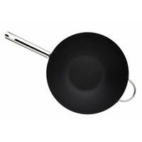 master class professional non stick carbon steel induction safe wok 35 ...