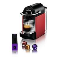 Magimix Nespresso Pixie Coffee Machine with Aeroccino 11327 - Carmine Red