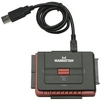 MANHATTAN USB 2.0 auf SATA/IDE Adapter 3-in-1 mit One-Touch-Backup