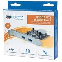 Manhatton SuperSpeed+ USB 3.1 PCI Express Card