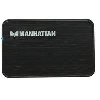 manhattan 130042 drive enclosure hispeed usb 20 sata 25 black