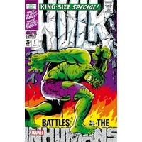Marvel Comics Steel Covers Metal Plate HULK#1 17x26 Cm