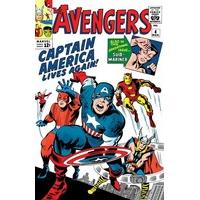 Marvel Comics Steel Covers Metal Plate Classic Avengers #4 17x26 Cm
