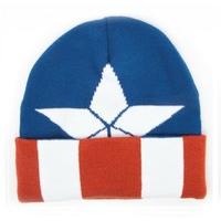 marvel kc251006cap captain america beanie with knitted logo pattern on ...