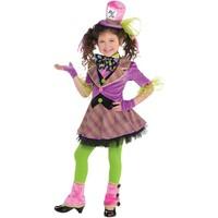 Mad Hatter Girls Fancy Dress Fairy Tale Book Day Week Kids Childrens Costume (6-8 years)