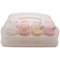 mason cash cupcake caddy and carrier white