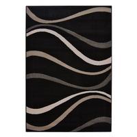 Maestro Swirl Rug Black 120x170cm