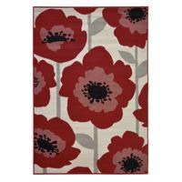 Maestro Bold Floral Rug Red 60 x2 00cm