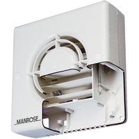 Manrose 100mm (4") Automatic Extractor Fan w/ Timer & Pullcord
