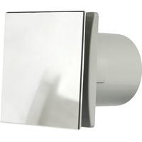 Manrose 100mm (4") Bathroom Extractor Fan with Humidity Fan & Aluminium Front Cover