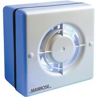 Manrose 100mm Axial Extractor Window Fan with Pullcord