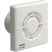 Manrose 4.3W LoWatt Axial Bathroom Extractor Fan with Humidity Timer