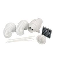 Manrose 41379 In-Line Shower Fan Kit(D)100mm