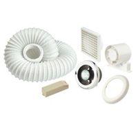 Manrose White Shower Light & Extractor Fan Kit