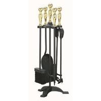 Manor 22In Black And Brass Companion Set, From The Gallery Collection