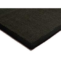 malmo black wih black border sisal rug