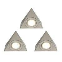 Masterlite Mains Powered Halogen Cabinet Light (L)128mm Pack of 3