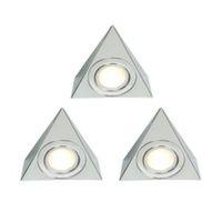 masterlite mains powered halogen cabinet light l128mm pack of 3