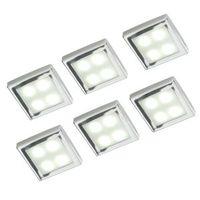 Masterlite Mains Powered LED Cabinet Light Pack of 6
