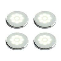 Masterlite Mains Powered LED Cabinet Light Pack of 4