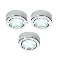 masterlite mains powered led cabinet light pack of 3