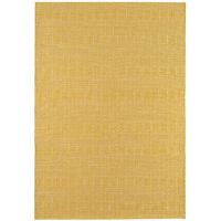 madison mustard geometric cotton wool rug