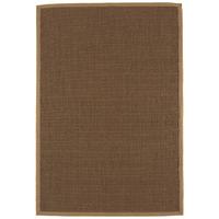 Malmo Mocha Brown with Taupe Border Sisal Rug