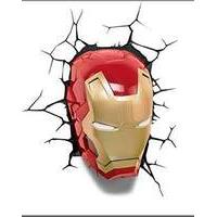 Marvel Avengers Iron Man Mask Wall Light