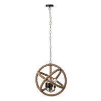 Maine Ceiling Light UK Fitting Jute Rope E14 4 x 40w Max