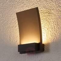 matilda curved led outdoor wall light with ip54