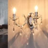 Marie Therese - classic wall light, chrome