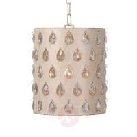 madras hanging light in antique whiteclear