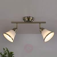 Marita - wall and ceiling lamp in antique brass