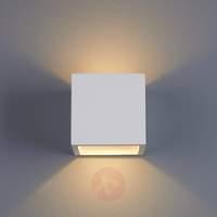 Marita LED Wall Light Cube-Shaped Plaster