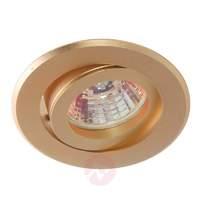 Maro recessed light, set of 3, brushed gold