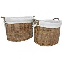 manor savoy rattan log baskets savoy log basket small