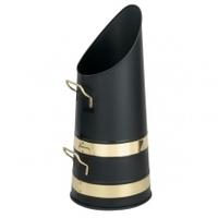 Manor Buckley Coal Hod, Black and Brass, Buckley Hod