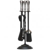 Manor Chic Companion Set, Black & Pewter, One Size