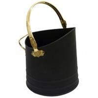 Manor Flanders Coal Hod, Black and Brass, Flanders Coal Bucket