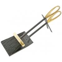 Manor Hearth Tidy Loop, Black & Brass, 360mm