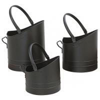 manor orleans coal buckets black 8 inch