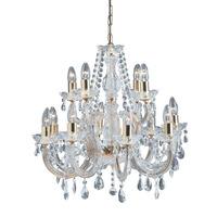 marie therese chandelier ceiling light with octagonal droplets